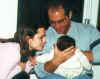 Holding Markos Tsatsanis - Party at parents, Jan. 2000